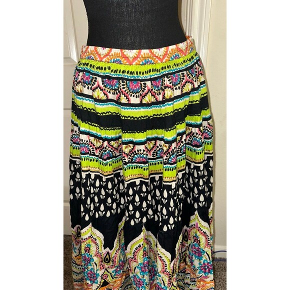 Vintage Soft surroundings boho gypsy funky festival maxi skirt size TALL MEDIUM - Picture 3 of 9